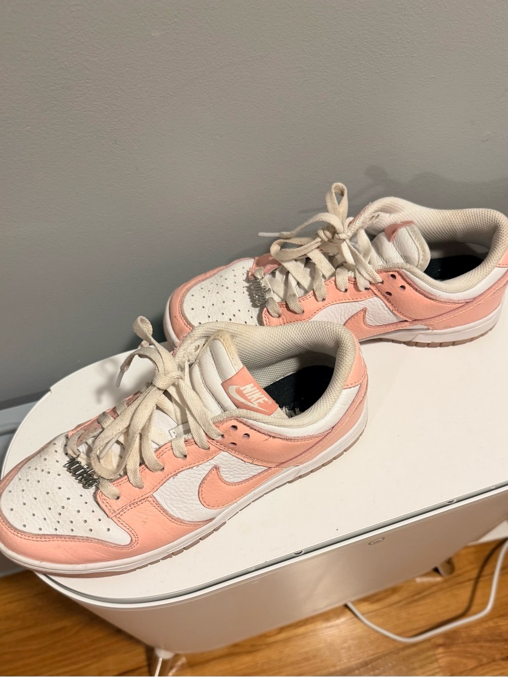 Nike Dunk Low Pink Bling Pink & White Sneakers
